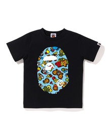 A BATHING APE（アベイシングエイプ）の「BABY MILO MIXED FRUIT BIG APE HEAD TEE K（Tシャツ/カットソー・キッズ）」