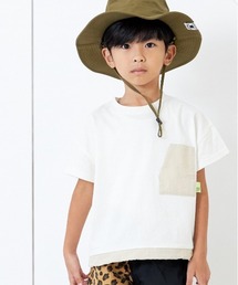 MAKE YOUR DAY（メイクユアデイ）の「異素材ポケット半袖Tシャツ■80～140cm（Tシャツ/カットソー・キッズ）」