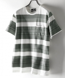 HARE | ジャガードラインカットソー(HARE)(Tシャツ/カットソー)