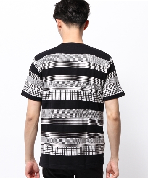 HARE(ハレ)の「ジャガードラインカットソー(HARE)(Tシャツ/カットソー・メンズ・オフホワイト/カーキ/ネイビー・MEDIUM/SMALL/LARGE)」の12枚目の写真