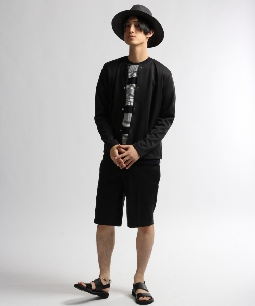HARE(ハレ)の「ジャガードラインカットソー(HARE)(Tシャツ/カットソー・メンズ・オフホワイト/カーキ/ネイビー・MEDIUM/SMALL/LARGE)」の15枚目の写真