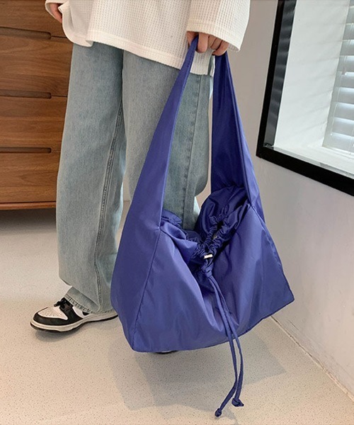 2Way ストリングビッグショルダーバッグ たすき掛け 肩掛け