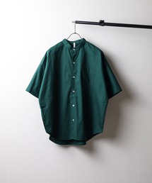 【Ir】オーバーサイズ　バンドカラーシャツ