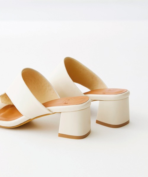 menue（メヌエ）の「ミドルヒール トングサンダル（サンダル・レディース・ベージュ/アイボリー/ブラック/ブルー/ブラウン・3L/M/XS/LL/L/S）」の9枚目の写真