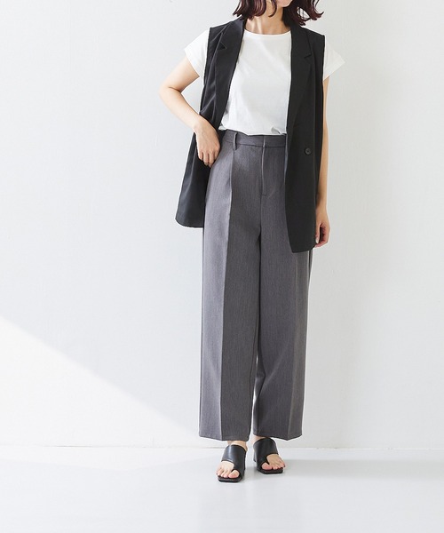 menue（メヌエ）の「ミドルヒール トングサンダル（サンダル・レディース・ベージュ/アイボリー/ブラック/ブルー/ブラウン・3L/M/XS/LL/L/S）」の17枚目の写真