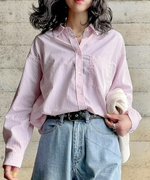 SOMETHING ストライプシャツ SOMETHING】STRIPESHIRTS ストライプシャツ（シャツ
