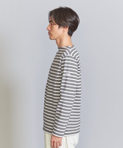 ORCIVAL（オーシバル）の「＜ORCIVAL＞ BORDER BIG TEE/カットソー（Tシャツ/カットソー・メンズ・ダークグレー/ロイヤルブルー/オフホワイト・05/03/04）」の8枚目の写真