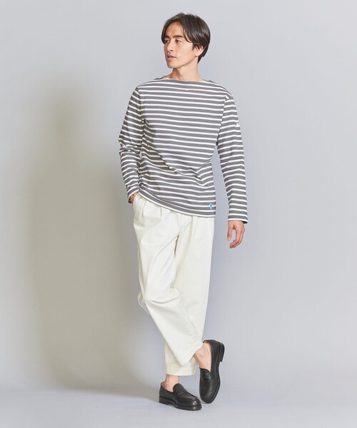 ORCIVAL（オーシバル）の「＜ORCIVAL＞ BORDER BIG TEE/カットソー（Tシャツ/カットソー・メンズ・ダークグレー/ロイヤルブルー/オフホワイト・05/03/04）」の17枚目の写真