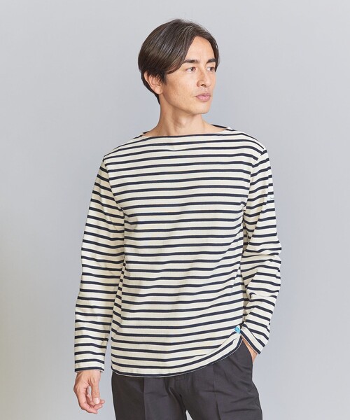 ORCIVAL（オーシバル）の「＜ORCIVAL＞ BORDER BIG TEE/カットソー（Tシャツ/カットソー・メンズ・ダークグレー/ロイヤルブルー/オフホワイト・05/03/04）」の11枚目の写真