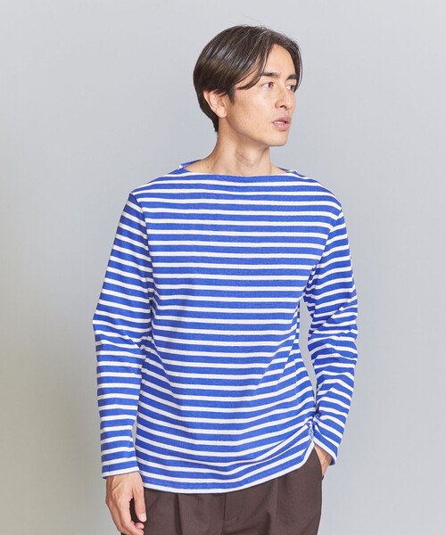 ORCIVAL（オーシバル）の「＜ORCIVAL＞ BORDER BIG TEE/カットソー（Tシャツ/カットソー・メンズ・ダークグレー/ロイヤルブルー/オフホワイト・05/03/04）」の16枚目の写真