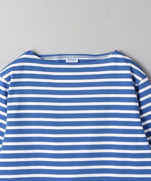 ORCIVAL（オーシバル）の「＜ORCIVAL＞ BORDER BIG TEE/カットソー（Tシャツ/カットソー・メンズ・ダークグレー/ロイヤルブルー/オフホワイト・05/03/04）」の19枚目の写真