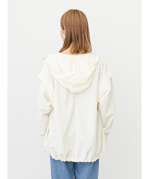 Samansa Mos2 blue（サマンサモスモスブルー）の「袖2wayマウンテンパーカー（ブルゾン・レディース・ブラック/カーキ/オフホワイト・ﾌﾘ-）」の19枚目の写真