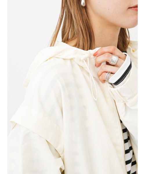 Samansa Mos2 blue（サマンサモスモスブルー）の「袖2wayマウンテン