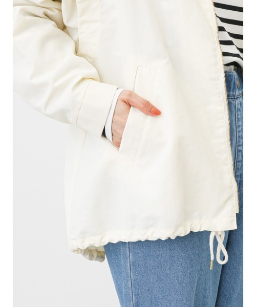 Samansa Mos2 blue（サマンサモスモスブルー）の「袖2wayマウンテンパーカー（ブルゾン・レディース・ブラック/カーキ/オフホワイト・ﾌﾘ-）」の22枚目の写真