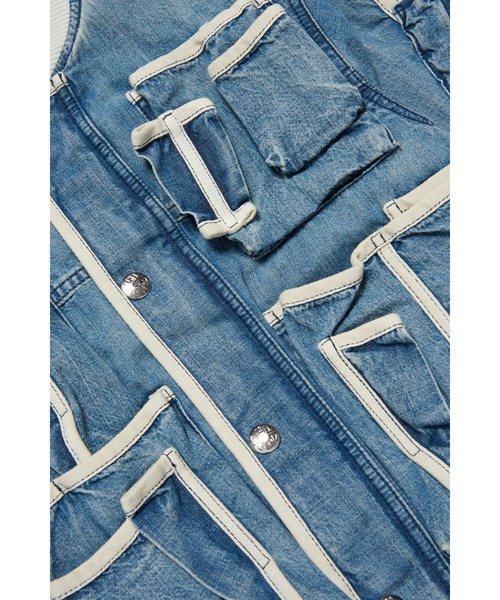 DIESEL（ディーゼル）の「キッズ　デニムブルゾン（デニムジャケット・キッズ・インディゴブルー・8Y/14Y/12Y/10Y）」の2枚目の写真