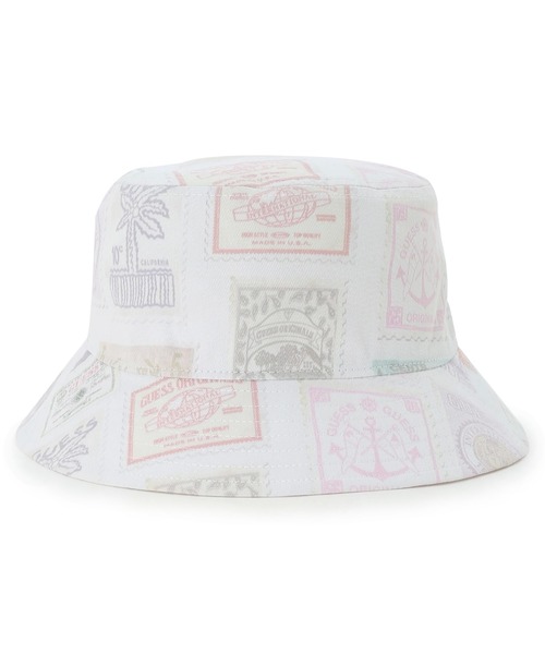 Guess（ゲス）の「GUESS Originals Stamp Bucket Hat（ハット・メンズ・ホワイト・ONE SIZE）」の8枚目の写真