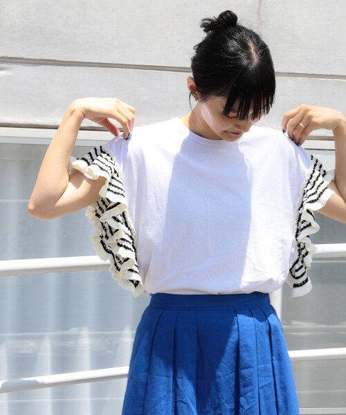 Ray BEAMS（レイビームス）の「Ray BEAMS / ニット フリル