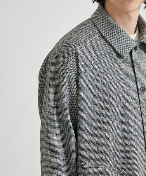 UNITED TOKYO(ユナイテッドトウキョウ)の「DRY TWEED シャツBL(その他アウター・メンズ・ブラック/グレー・1/2)」の3枚目の写真