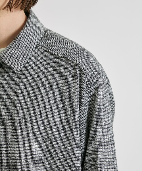 UNITED TOKYO(ユナイテッドトウキョウ)の「DRY TWEED シャツBL(その他アウター・メンズ・ブラック/グレー・1/2)」の4枚目の写真