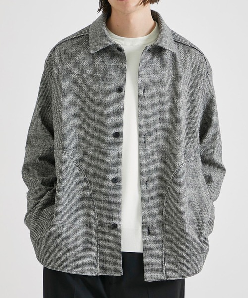 UNITED TOKYO(ユナイテッドトウキョウ)の「DRY TWEED シャツBL(その他アウター・メンズ・ブラック/グレー・1/2)」の2枚目の写真