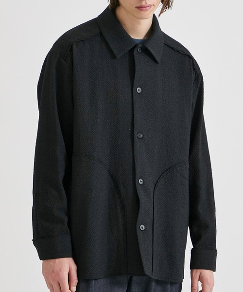 UNITED TOKYO(ユナイテッドトウキョウ)の「DRY TWEED シャツBL(その他アウター・メンズ・ブラック/グレー・1/2)」の15枚目の写真