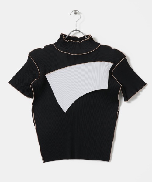 トップス kotohayokozawa SHORT SLEEVE TOP HIGHNECK kotohayokozawa（コトハヨコザワ）の「kotohayokozawa SHORT SLEEVE