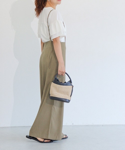 Pierrot（ピエロ）の「華奢ストラップサロペット（サロペット/オーバーオール・レディース・ブラック/ネイビー/ベージュ/アイボリー・M/L）」の19枚目の写真