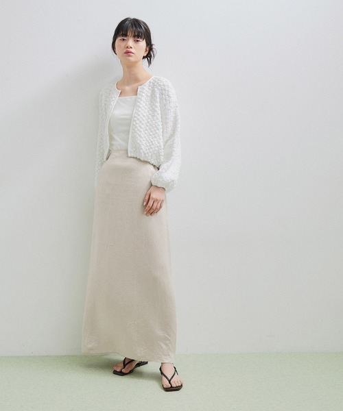 ADAM ET ROPE'（アダムエロペ）の「リキッドサテンスカート