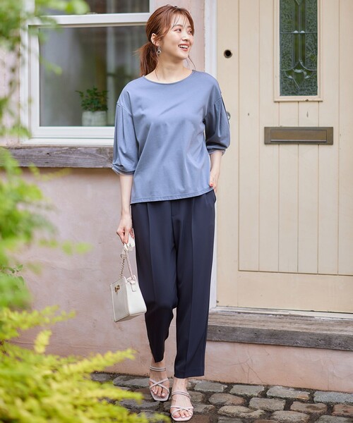 ANY SIS(エニィスィス)の「【接触冷感&UVカット】サラキレイ テーパードパンツ(その他パンツ・レディース・ネイビー系/アイボリー系/オレンジ系/カーキ系/黄土色系・3/2/1)」の17枚目の写真