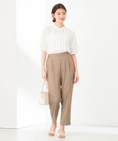 ANY SIS(エニィスィス)の「【接触冷感&UVカット】サラキレイ テーパードパンツ(その他パンツ・レディース・ネイビー系/アイボリー系/オレンジ系/カーキ系/黄土色系・3/2/1)」の12枚目の写真