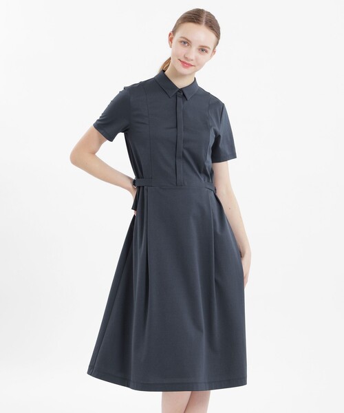 MACKINTOSH PHILOSOPHY ストライプ 半袖ワンピース 38 マッキントッシュフィロソフィー ストライプ半袖ワンピース38