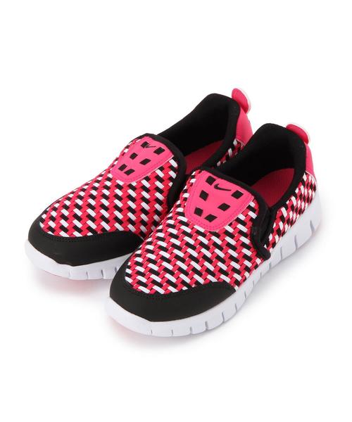 NIKE（ナイキ）の「BY KIDS NIKE フリーウーブン スニーカー（スニーカー・キッズ・ブラック/ピンク・17cm/18cm/19cm/20cm）」の3枚目の写真