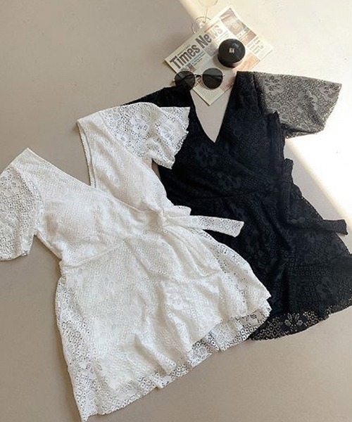 Dita Muaj.（ディータムアージュ）の「総レースワンピース水着（水着・レディース・ブラック/ホワイト・M/L/XL）」の10枚目の写真