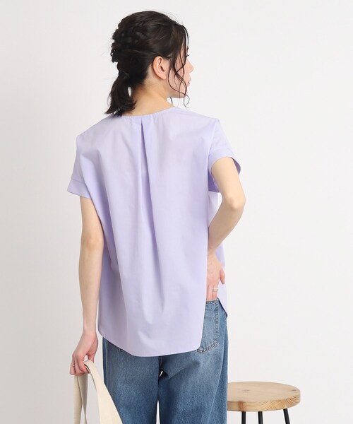 SHOO・LA・RUE(シューラルー)の「◆この夏、ヘビロテな予感!シンプル スキッパーシャツ(シャツ/ブラウス・レディース・カーキ/ネイビー/ライトパープル/ホワイト系・04/02/03)」の21枚目の写真