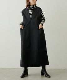 キーネックロングジャンパースカート