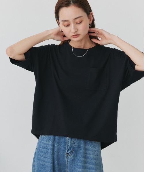 セール】ポケット付き Tシャツ（Tシャツ/カットソー）｜ad thie