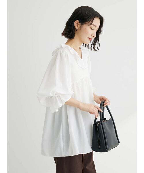 ♥️　Green Parks  袖キャンディスリーブブラウス　ライラック Green Parks（グリーンパークス）の「キャンディスリーブ