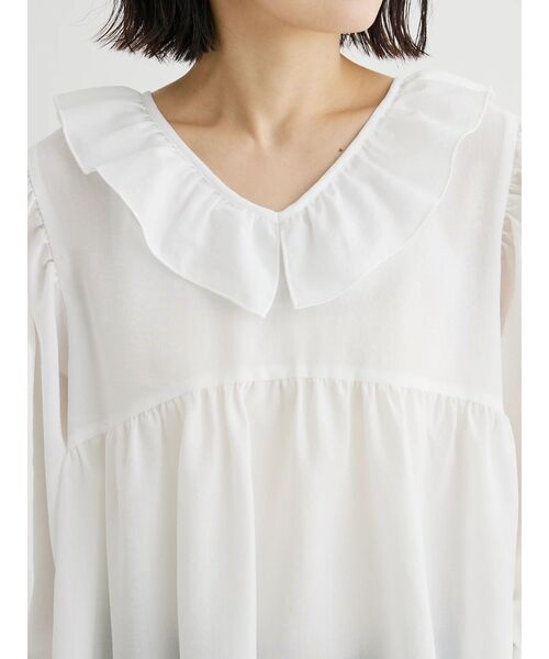 Green Parks（グリーンパークス）の「キャンディスリーブブラウス