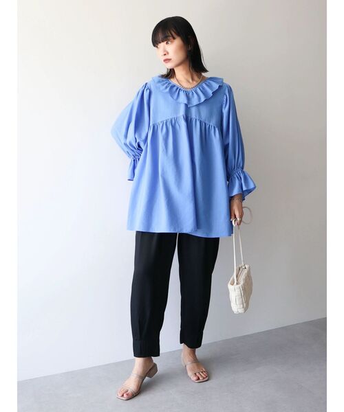 Green Parks（グリーンパークス）の「キャンディスリーブブラウス