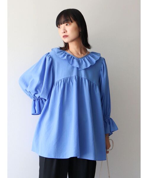 ♥️　Green Parks  袖キャンディスリーブブラウス　ライラック Green Parks（グリーンパークス）の「キャンディスリーブ