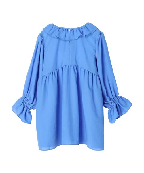 Green　Parks（グリーンパークス）の「キャンディスリーブブラウスチュニック（チュニック・レディース・ブラック/オフホワイト/ブルー・FREE）」の16枚目の写真