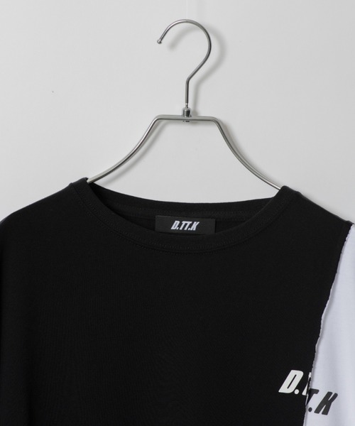 D.TT.K(ディティーティーケー)の「【ユニセックスアイテム】RE-BUILED T-SHIRTS オーバーサイズ ルーズシルエット 再構築 Tシャツ(Tシャツ/カットソー・メンズ・ホワイト/ブラック・FREE)」の14枚目の写真