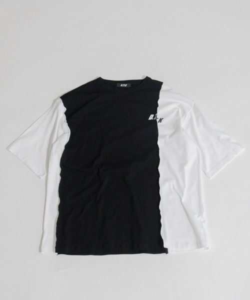D.TT.K(ディティーティーケー)の「【ユニセックスアイテム】RE-BUILED T-SHIRTS オーバーサイズ ルーズシルエット 再構築 Tシャツ(Tシャツ/カットソー・メンズ・ホワイト/ブラック・FREE)」の9枚目の写真