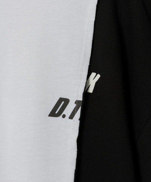D.TT.K(ディティーティーケー)の「【ユニセックスアイテム】RE-BUILED T-SHIRTS オーバーサイズ ルーズシルエット 再構築 Tシャツ(Tシャツ/カットソー・メンズ・ホワイト/ブラック・FREE)」の15枚目の写真