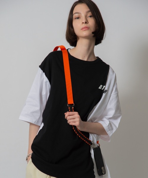 D.TT.K(ディティーティーケー)の「【ユニセックスアイテム】RE-BUILED T-SHIRTS オーバーサイズ ルーズシルエット 再構築 Tシャツ(Tシャツ/カットソー・メンズ・ホワイト/ブラック・FREE)」の22枚目の写真
