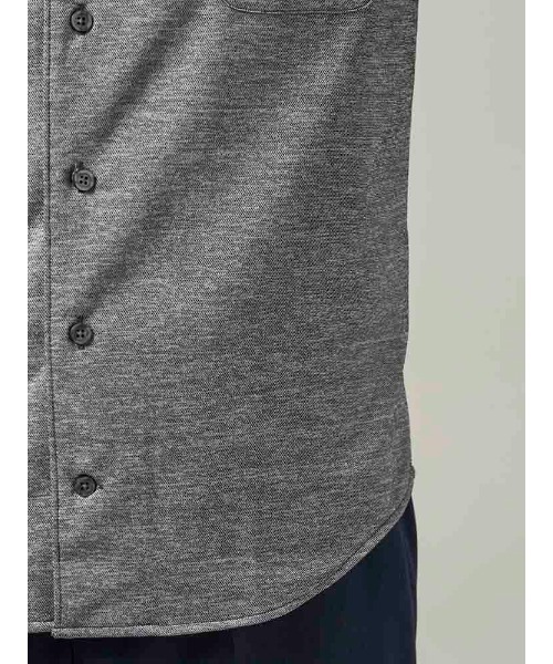 Perfect Suit FActory(パーフェクトスーツファクトリー)の「先染めポロシャツ【ビジネス対応可】リネンタッチ カーキ/ホワイト/ベージュ/グレー(ポロシャツ・メンズ・ネイビー/ベージュ/チャコールグレー/ホワイト/カーキ・L/S/LL/M)」の14枚目の写真