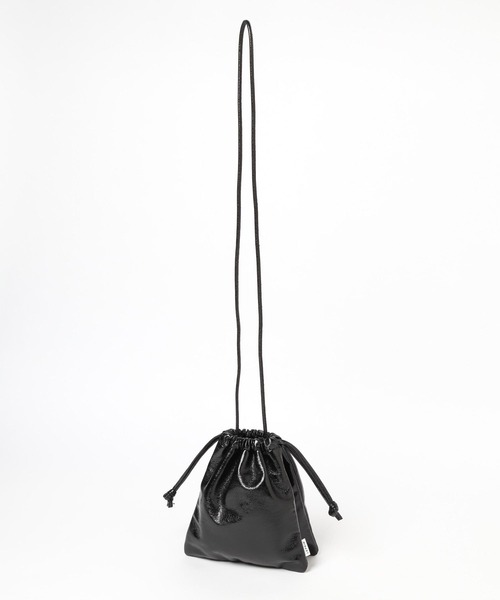 LEPSIM（レプシィム）の「メタリック巾着バッグ　904474（ハンドバッグ・レディース・ゴールド/シルバー/ブラック・ONE SIZE）」の8枚目の写真