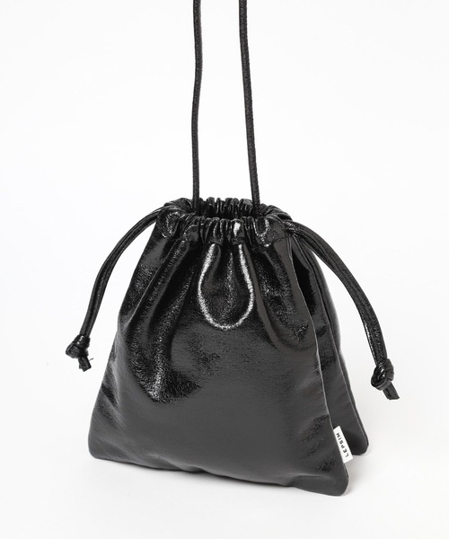 LEPSIM（レプシィム）の「メタリック巾着バッグ　904474（ハンドバッグ・レディース・ゴールド/シルバー/ブラック・ONE SIZE）」の12枚目の写真