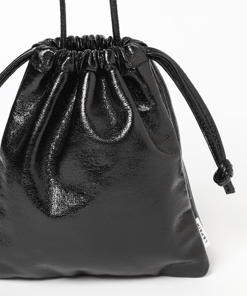 LEPSIM（レプシィム）の「メタリック巾着バッグ 904474（ハンドバッグ