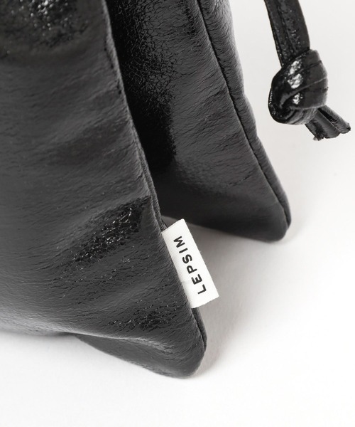 LEPSIM（レプシィム）の「メタリック巾着バッグ　904474（ハンドバッグ・レディース・ゴールド/シルバー/ブラック・ONE SIZE）」の20枚目の写真